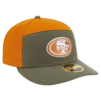 Men's New Era Olive/Brown San Francisco 49ers Two-Tone Color Pack Split Panel 59FIFTY Fitted Hat