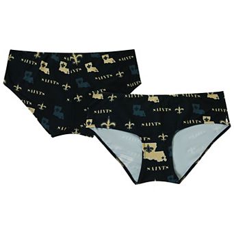 Women's Concepts Sport Black New Orleans Saints Mosaic Allover Print Knit Panty