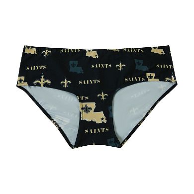 Women's Concepts Sport Black New Orleans Saints Mosaic Allover Print Knit Panty