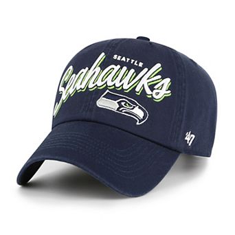 Women's '47 College Navy Seattle Seahawks Ariana Clean Up Adjustable Hat