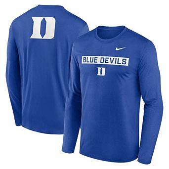 Men's Nike Royal Duke Blue Devils Primetime Campus 2-Hit Legend Long Sleeve T-Shirt