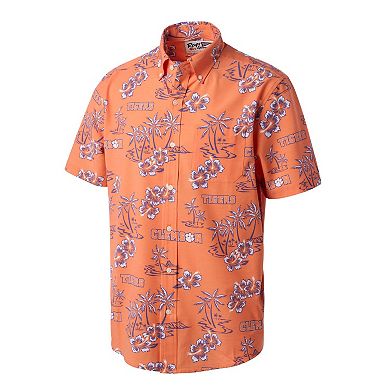 Men's Reyn Spooner Orange Clemson Tigers Kekai Classic Tri-Blend Button-Down Shirt