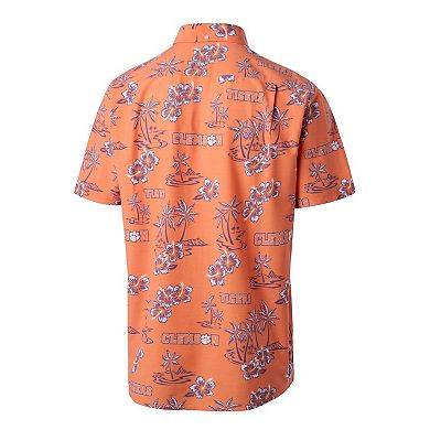 Men's Reyn Spooner Orange Clemson Tigers Kekai Classic Tri-Blend Button-Down Shirt