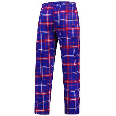 Men's Concepts Sport Royal/Red Philadelphia 76ers Ultimate Plaid Flannel Pants