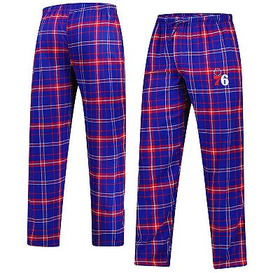 Men's Concepts Sport Royal/Red Philadelphia 76ers Ultimate Plaid Flannel Pants