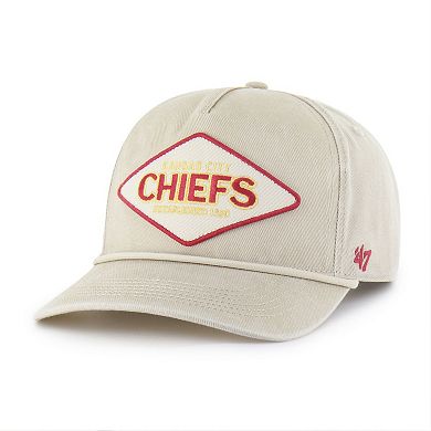 Men's '47 Khaki Kansas City Chiefs Cairn Hitch Adjustable Hat