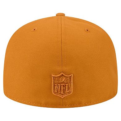 Men's New Era Brown Las Vegas Raiders Color Pack A-Frame 59FIFTY Fitted Hat