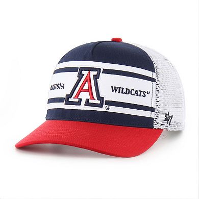Youth '47 Navy/Red Arizona Wildcats Super Stripe Hitch Adjustable Trucker Hat