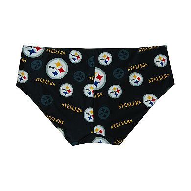 Women's Concepts Sport Black Pittsburgh Steelers Mosaic Allover Print Knit Panty