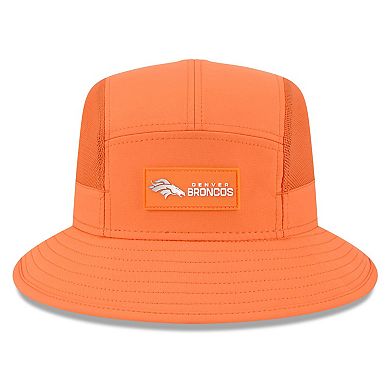 Men's New Era Orange Denver Broncos 2025 Sideline Bucket Hat