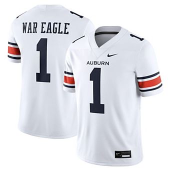 Men's Nike White Auburn Tigers Away Football Game Jersey
