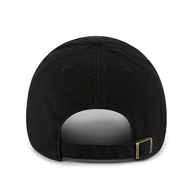 Women's '47 Black Miami Marlins Ariana Clean Up Adjustable Hat