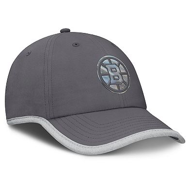 Women's Fanatics Charcoal Boston Bruins Fundamental Reflector Adjustable Hat