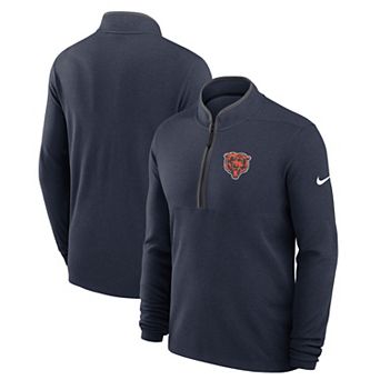 Men's Nike Navy Chicago Bears Lightweight Victory Performance Half-Zip Pullover