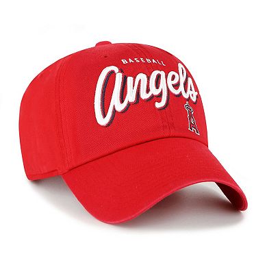 Women's '47 Red Los Angeles Angels Ariana Clean Up Adjustable Hat