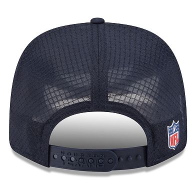 Men's New Era Navy Houston Texans 2025 Sideline 9SEVENTY Trucker Adjustable Hat