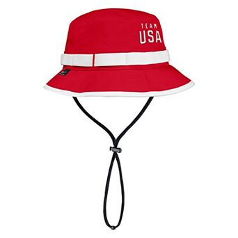 Men's Nike Red Team USA Apex Sideline On-Field Dri-FIT Boonie Bucket Hat