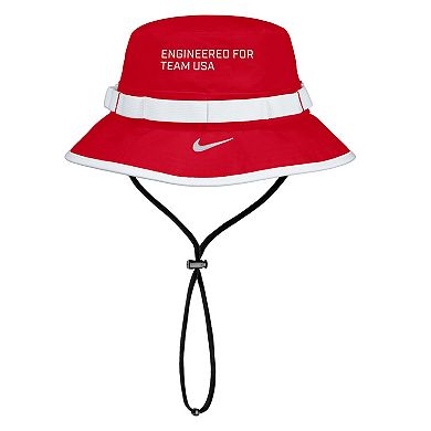 Men's Nike Red Team USA Apex Sideline On-Field Dri-FIT Boonie Bucket Hat