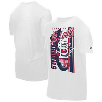 Men's New Era White St. Louis Cardinals Big Graphic Domestic T-Shirt