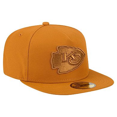 Men's New Era Brown Kansas City Chiefs Color Pack A-Frame 59FIFTY Fitted Hat
