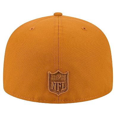 Men's New Era Brown Kansas City Chiefs Color Pack A-Frame 59FIFTY Fitted Hat