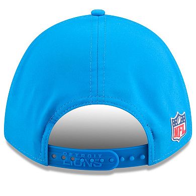 Youth New Era Blue Detroit Lions 2025 Sideline 9FORTY Adjustable Hat