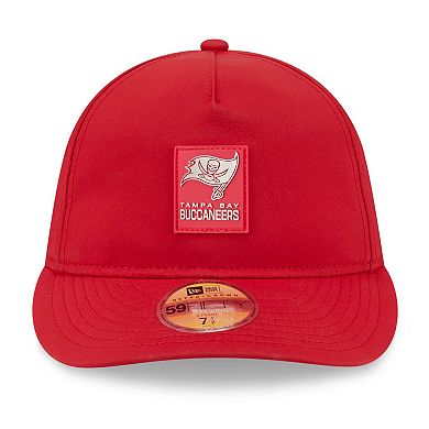 Men's New Era Red Tampa Bay Buccaneers 2025 Sideline Retro Crown 59FIFTY Fitted Hat