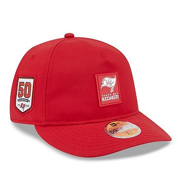 Men's New Era Red Tampa Bay Buccaneers 2025 Sideline Retro Crown 59FIFTY Fitted Hat