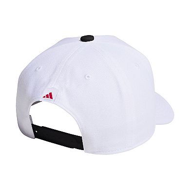 Unisex adidas White Louisville Cardinals Locker Room A-Frame Adjustable Hat