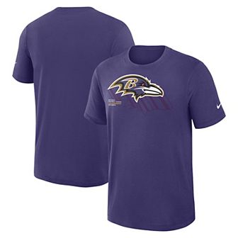 Men's Nike Purple Baltimore Ravens Left End Run Slub Performance T-Shirt