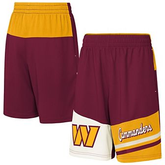 Youth Burgundy Washington Commanders Fandemonium Mesh Shorts