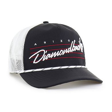Men's '47 Black Arizona Diamondbacks Brrr Downburst Mesh Hitch Adjustable Hat