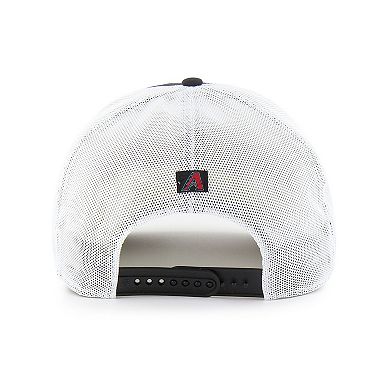 Men's '47 Black Arizona Diamondbacks Brrr Downburst Mesh Hitch Adjustable Hat