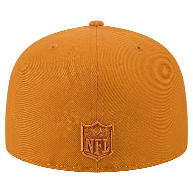 Men's New Era Brown Houston Texans Color Pack A-Frame 59FIFTY Fitted Hat