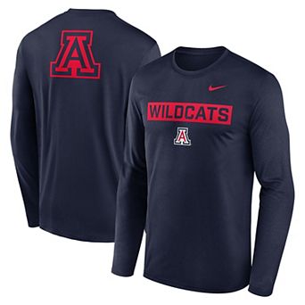 Men's Nike Navy Arizona Wildcats Primetime Campus 2-Hit Legend Long Sleeve T-Shirt