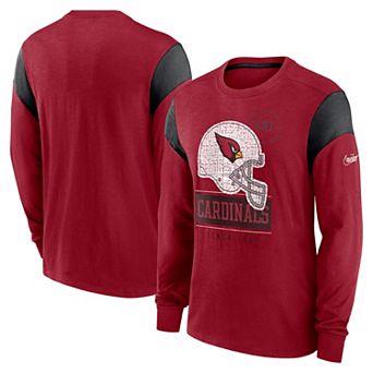 Men's Nike Cardinal Arizona Cardinals Rewind Playback Helmet Long Sleeve T-Shirt