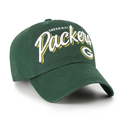 Women's '47 Green Green Bay Packers Ariana Clean Up Adjustable Hat