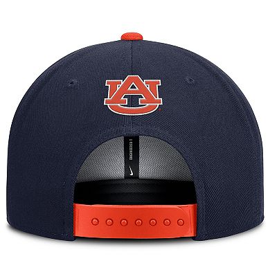 Men's Nike Navy/Orange Auburn Tigers 2025 On-Field Patch Pro Dri-FIT Snapback Hat
