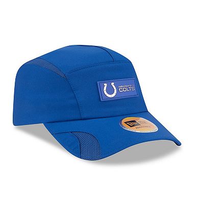 Men's New Era Royal Indianapolis Colts 2025 Sideline Runner Adjustable Hat