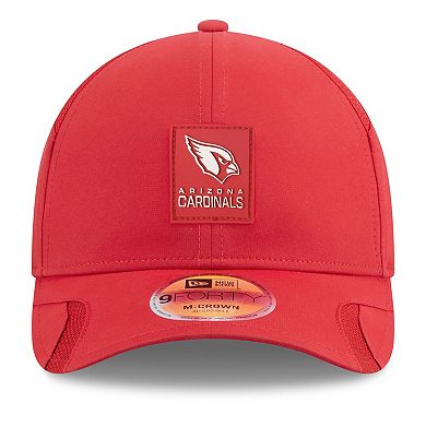 Youth New Era Cardinal Arizona Cardinals 2025 Sideline 9FORTY Adjustable Hat