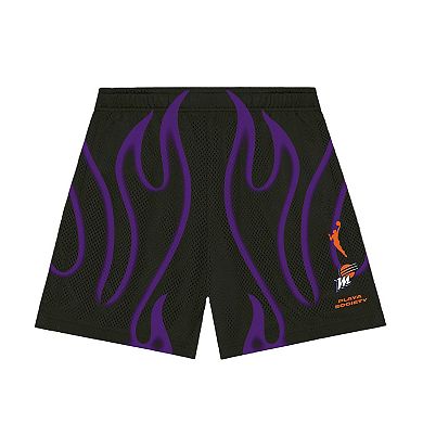 Unisex Playa Society Black Phoenix Mercury Athletic Shorts