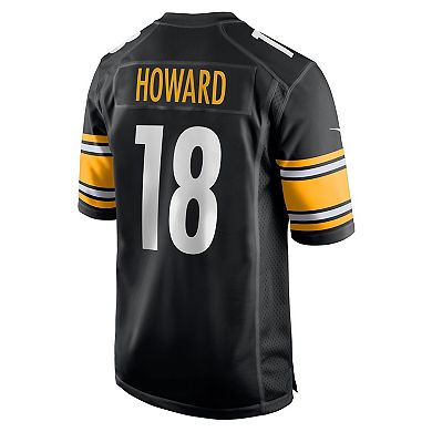 Men's Nike Will Howard Black Pittsburgh Steelers Team Game Jersey