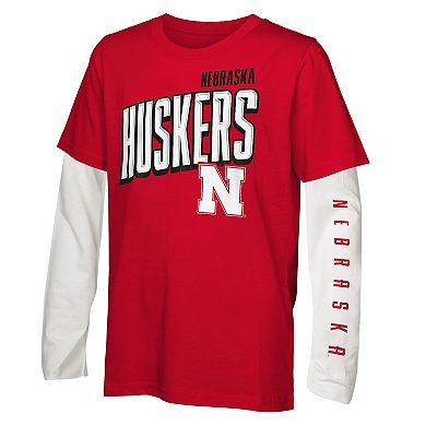 Youth Outerstuff Nebraska Huskers In The Mix T-Shirt Combo Set