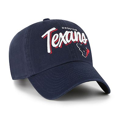 Women's '47 Navy Houston Texans Ariana Clean Up Adjustable Hat