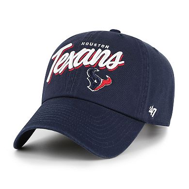 Women's '47 Navy Houston Texans Ariana Clean Up Adjustable Hat
