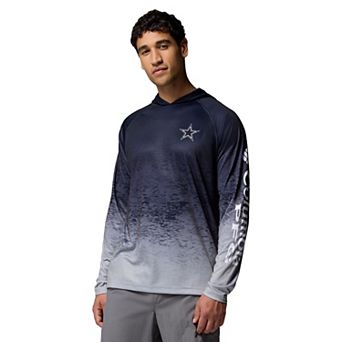 Men's Columbia Navy Dallas Cowboys Super Terminal Tackle Hoodie