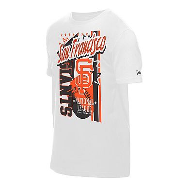 Men's New Era White San Francisco Giants Big Graphic Domestic T-Shirt