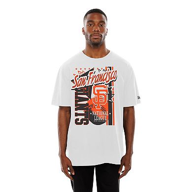 Men's New Era White San Francisco Giants Big Graphic Domestic T-Shirt