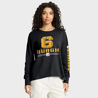 Women's Fanatics Black Pittsburgh Steelers Hometown Legacy Long Sleeve T-Shirt