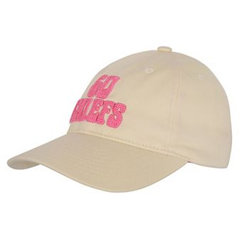 Girls Youth Outerstuff Cream Kansas City Chiefs Blitz Adjustable Hat